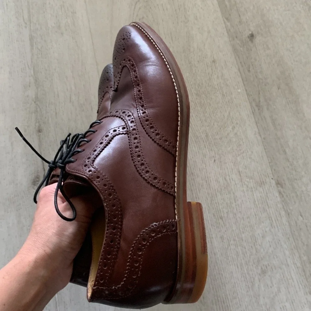 Cole Haan Cambridge British Tan Wingtip Oxfords size 9‎ M